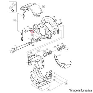 FLANGE FREIO DIANT. LE CAMINHÃO VOLVO VM