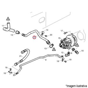 TUBO BOMBA ÓLEO DIREÇÃO CAMINHÃO VOLVO