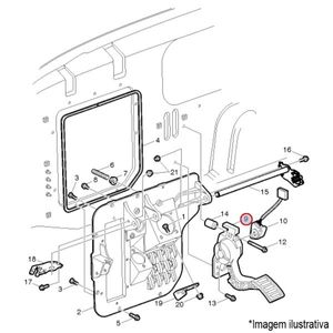 PEDAL ACELERADOR CAMINHÃO VOLVO