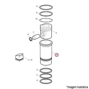 CAMISA CILINDRO MOTOR CAMINHÃO/ÔNIBUS VOLVO