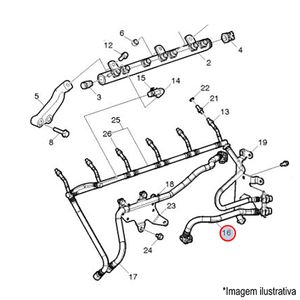 TUBO COMBUSTIVEL CAMINHÃO VOLVO VM