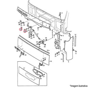 TAMPA DOBRADIÇA CAPÔ CAMINHÃO VOLVO