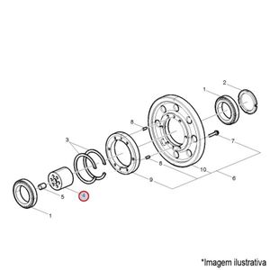 CUBO ENGRENAGEM INTERMEDIARIA MOTOR CAMINHÃO/ÔNIBUS VOLVO