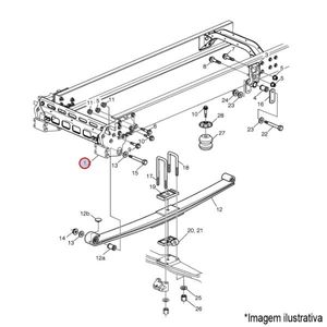 SUPORTE MOLA SUSPENSÃO DIANT. LE CAMINHÃO VOLVO VM