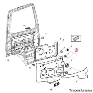 PAINEL PORTA LE CABINE CAMINHÃO VOLVO FM