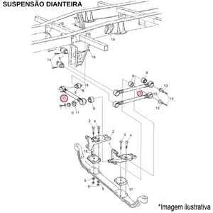 BARRA TENSORA SUSPENSÃO DIANT/TRAS. ÔNIBUS VOLVO