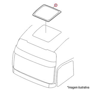 ESCOTILHA ELETRICA TETO CABINE CAMINHÃO VOLVO
