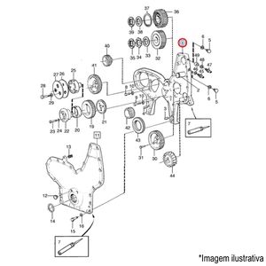 BLOCO ENGRENAGENS MOTOR CAMINHÃO/ÔNIBUS VOLVO
