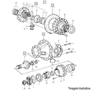 DIFERENCIAL 3.70 COMPLETO CAMINHÃO/ÔNIBUS VOLVO