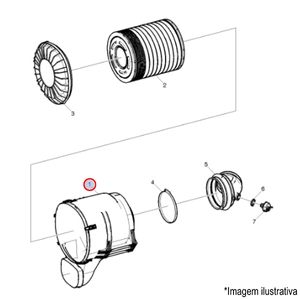 CARCAÇA FILTRO AR MOTOR CAMINHÃO VOLVO FH