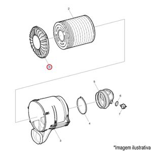 TAMPA CARCAÇA FILTRO AR MOTOR CAMINHÃO VOLVO FH