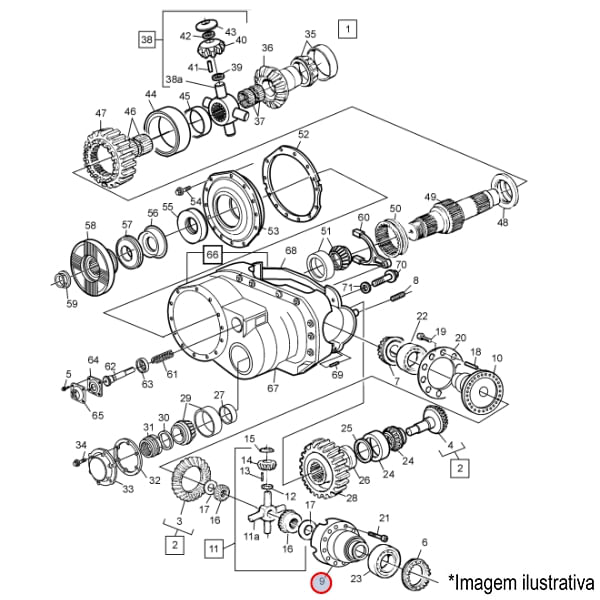 CARCAÇA DIFERENCIAL CAMINHÃO VOLVO