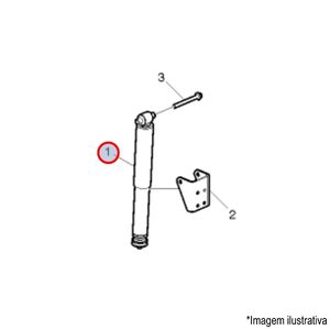 AMORTECEDOR SUSPENSÃO TRAS. ÔNIBUS VOLVO