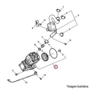 COMPRESSOR AR 88MM MONO CAMINHÃO VOLVO VM