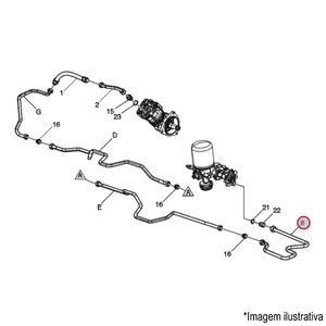 SERPENTINA COMPRESSOR AR CAMINHÃO VOLVO VM