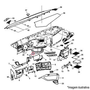 TAMPA CENTRAL PAINEL INSTRUMENTOS CAMINHÃO VOLVO FH