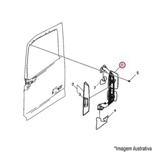 ESPELHO RETROVISOR LE CAMINHÃO VOLVO