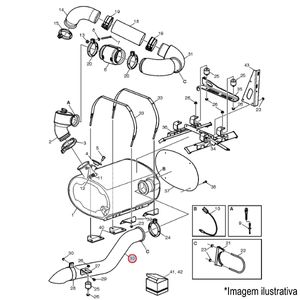 TUBO ESCAPAMENTO ÔNIBUS VOLVO
