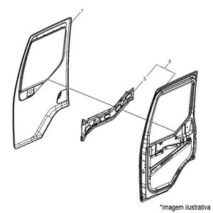 PORTA LD CABINE CAMINHÃO VOLVO VM