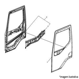 PORTA LE CABINE CAMINHÃO VOLVO VM