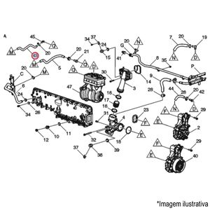 MANGUEIRA COMPRESSOR AR CAMINHÃO VOLVO