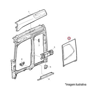 PAREDE LE CABINE CAMINHÃO VOLVO FH