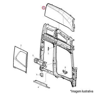 PAREDE LD TETO CABINE CAMINHÃO VOLVO FH