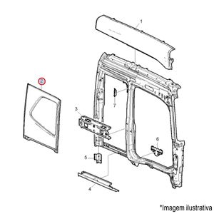 PAREDE LD CABINE CAMINHÃO VOLVO FH