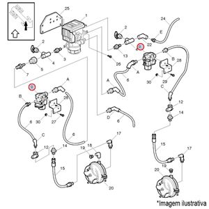 VALVULA MODULADORA ABS/EBS DIANT/TRAS. CAMINHÃO/ÔNIBUS VOLVO