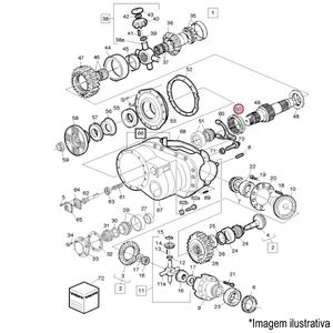 ENGRENAGEM EIXO ENTRADA DIFERENCIAL CAMINHÃO VOLVO
