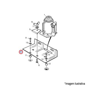 FERRAMENTA SUPORTE MACACO HIDRAULICO CAMINHÃO VOLVO