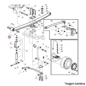 FEIXE MOLA SUSPENSÃO DIANT. CAMINHÃO VOLVO VM