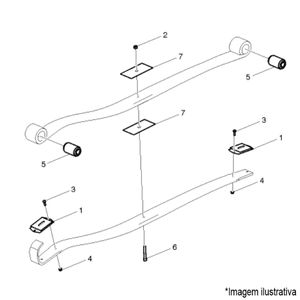 FEIXE MOLA SUSPENSÃO DIANT. CAMINHÃO VOLVO