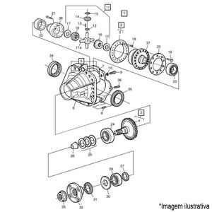 DIFERENCIAL 3.76 COMPLETO CAMINHÃO VOLVO