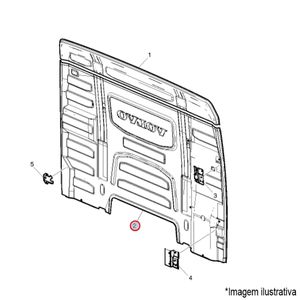 PAREDE TRAS. CABINE CAMINHÃO VOLVO FH