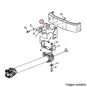 SUPORTE CARDAN CAMINHÃO VOLVO