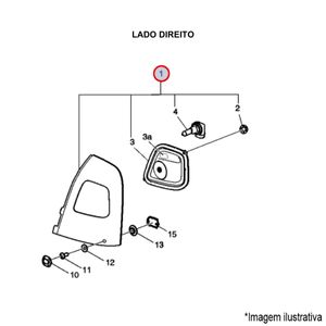 FAROL LONGO ALCANCE SUP. LD CAMINHÃO VOLVO FH