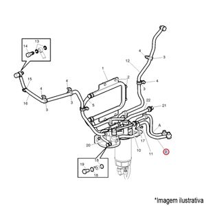 TUBO COMBUSTIVEL CAMINHÃO/ÔNIBUS VOLVO