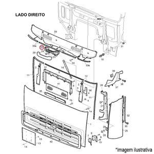 ALÇA LD CAPÔ CAMINHÃO VOLVO