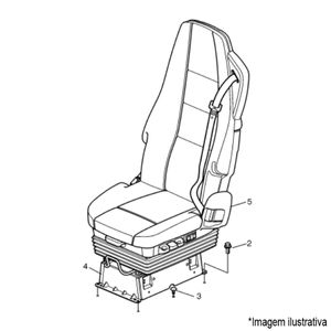 BANCO MOTORISTA COMPLETO CAMINHÃO VOLVO