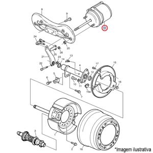 CUICA 27X24 FREIO TRAS. CAMINHÃO VOLVO