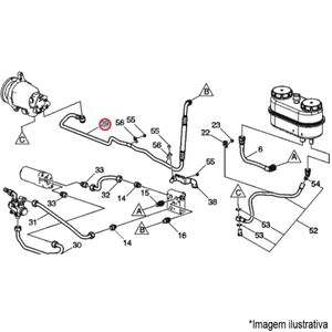 TUBO BOMBA ÓLEO DIREÇÃO CAMINHÃO VOLVO