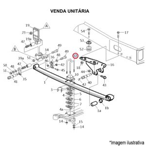 GRAMPO M24X102X210MM D MOLA SUSPENSÃO DIANT. CAMINHÃO VOLVO