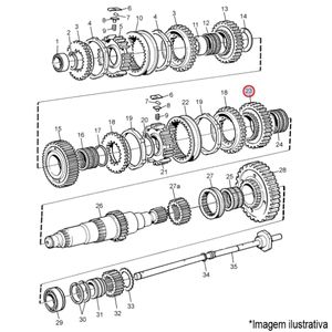 ENGRENAGEM 2ª MARCHA CAIXA CÂMBIO CAMINHÃO/ÔNIBUS VOLVO