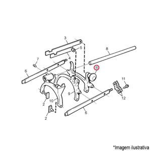 GARFO SELETOR MARCHA RÉ CAIXA CÂMBIO CAMINHÃO/ÔNIBUS VOLVO