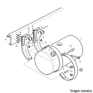 CINTA TANQUE COMBUSTIVEL CAMINHÃO VOLVO