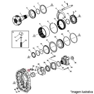 ENGRENAGEM VELOCIMETRO CAIXA CÂMBIO EATON CAMINHÃO VOLVO VM