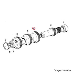 ENGRENAGEM 3ª MARCHA CAIXA CÂMBIO CAMINHÃO VOLVO