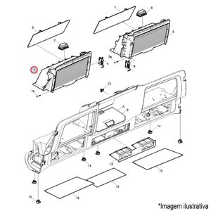 PORTA-OBJETOS LE PRATELEIRA SUPERIOR DIANT. CABINE CAMINHÃO VOLVO FM