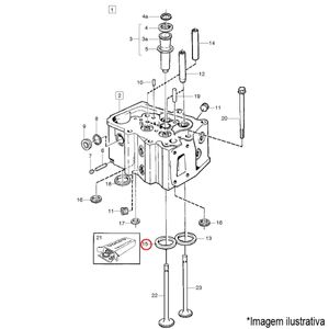 ASSENTO VALVULA ESCAPAMENTO MOTOR CAMINHÃO VOLVO FH